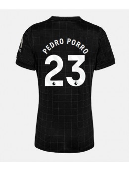 Tottenham Hotspur Pedro Porro #23 Replika Borta Kläder Dam 2025-26 Kortärmad